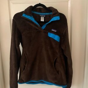 Womens L Patagonia brown pullover